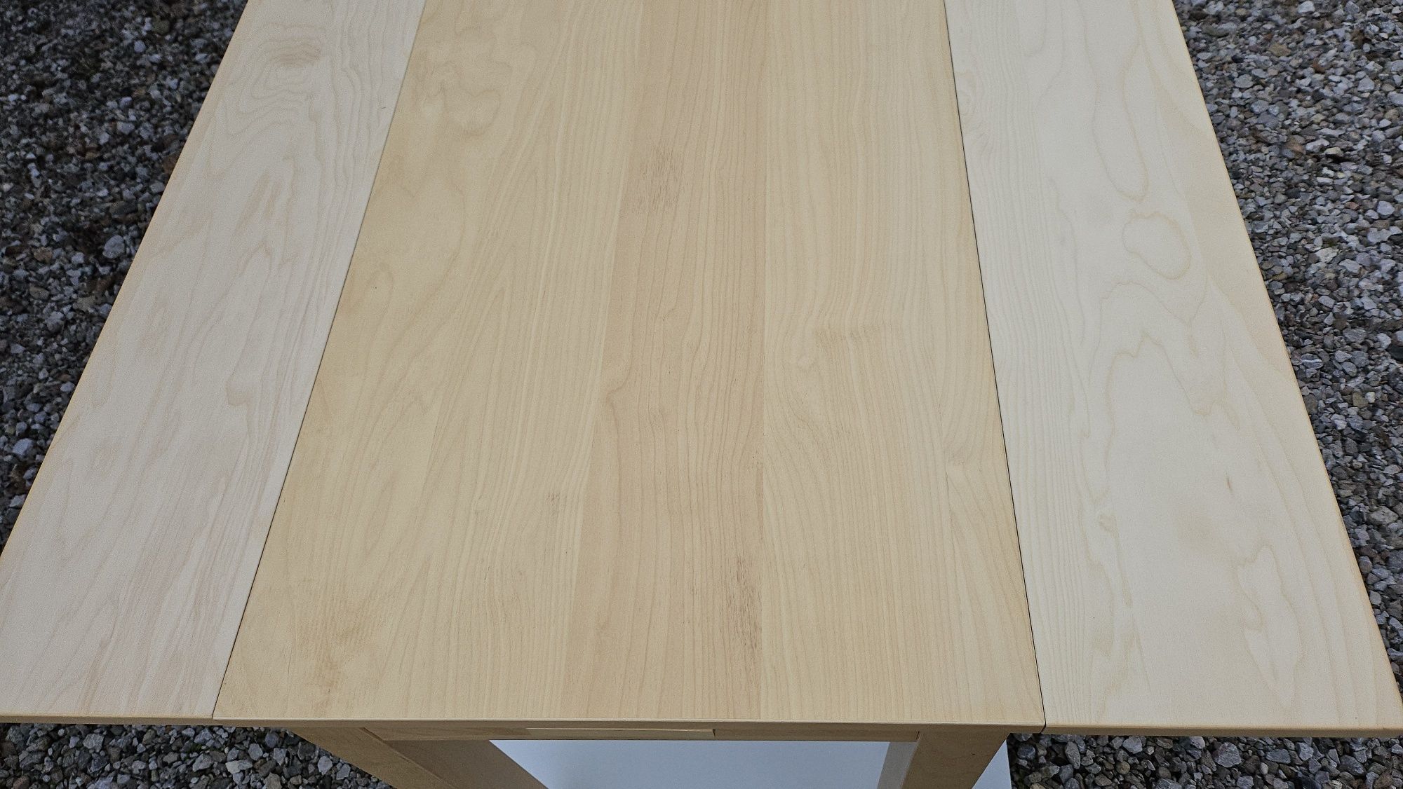Mały stół rozkładany - stolik Bjursta Ikea 90x50 cm 90x90 cm