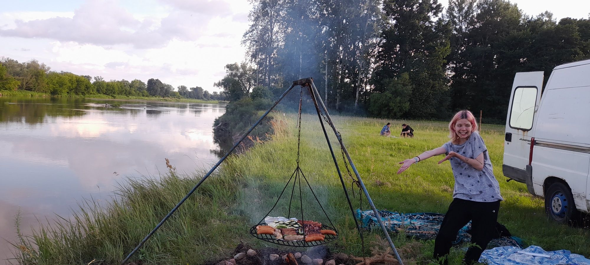 Miejsce na ognisko nieopodal zatopionego wraku parowca