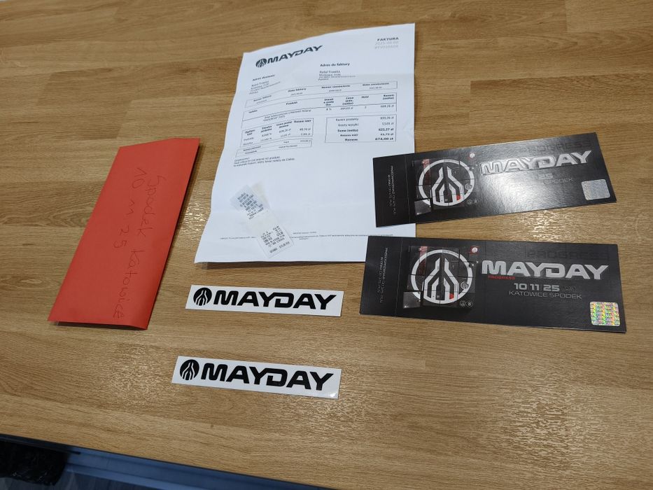 2 bilety na Mayday Spodek Katowice 10.11.25