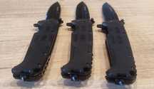 Нож MIL-TEC 15325500 ASSAULT BLACK акула EDC складной + стеклобой/mora