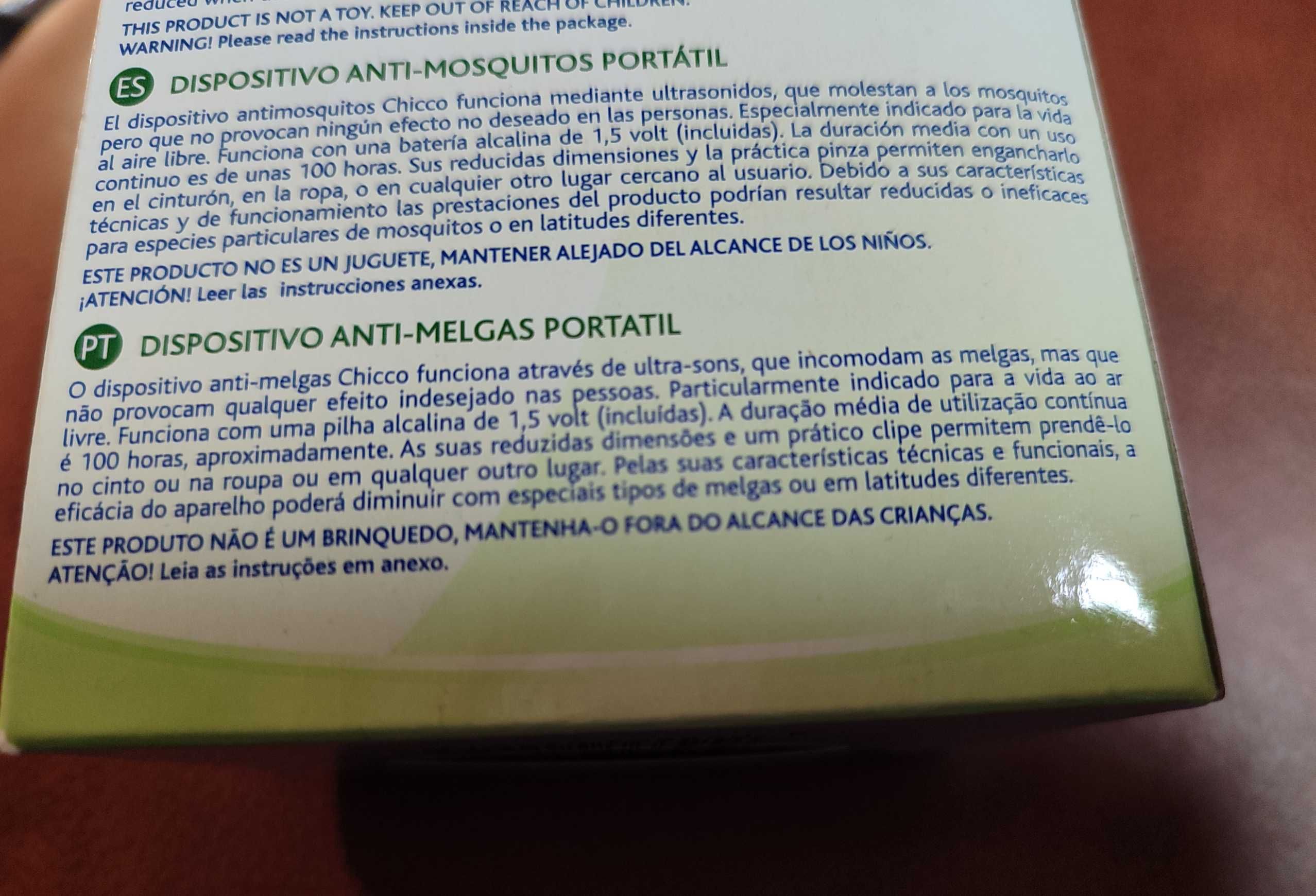 Chicco - dispositivo Anti Mosquitos (repelente de insectos)