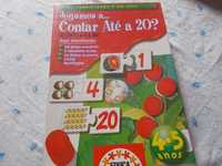 puzzle de 2 peças para contar números de 1 a 20