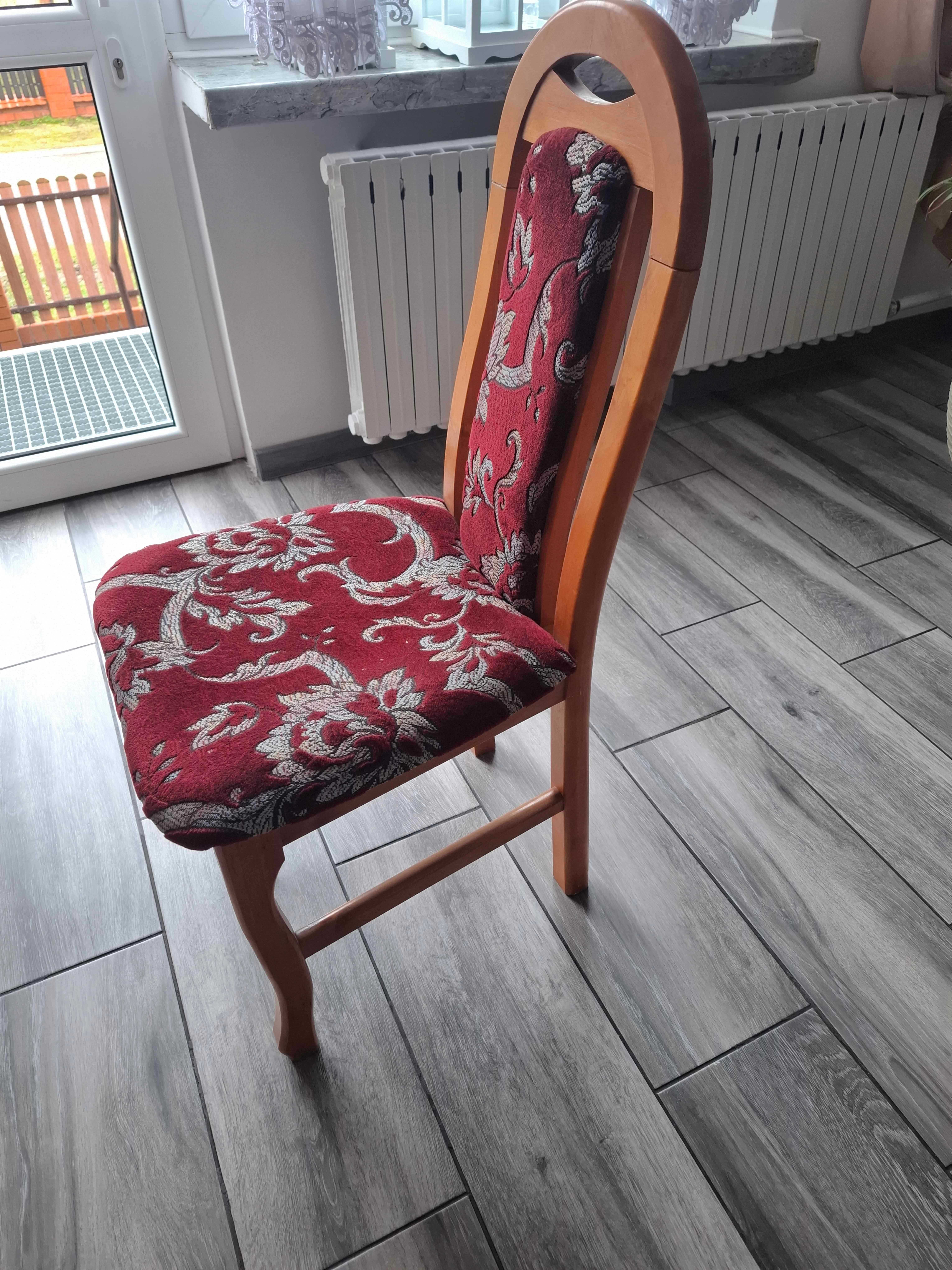 Elegancki Stół z Litego Drewna + 6 Krzeseł – Idealny do Jadalni!