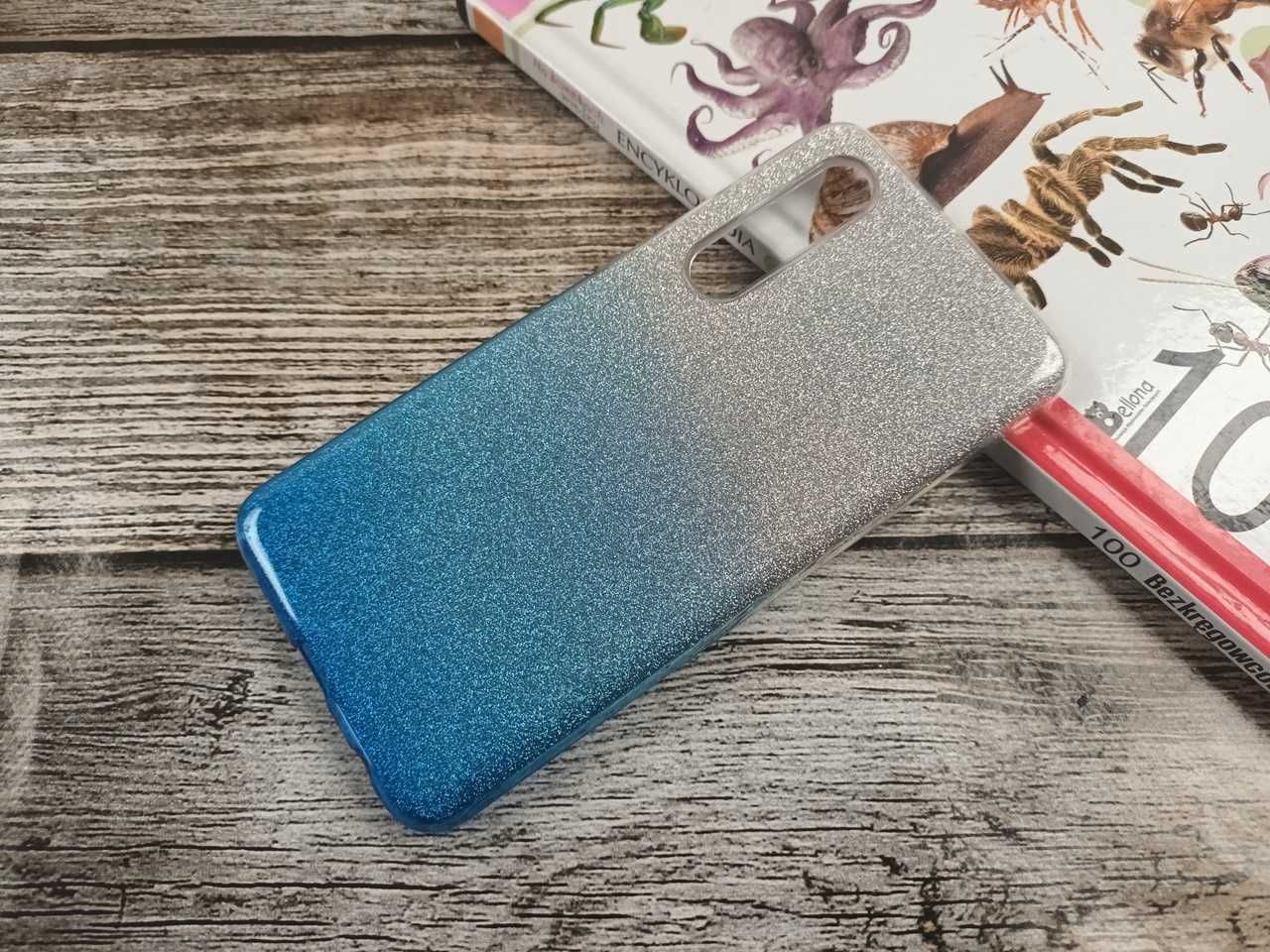 Etui Brokatowe Glitter do Huawei P30 + Szkło Hartowane