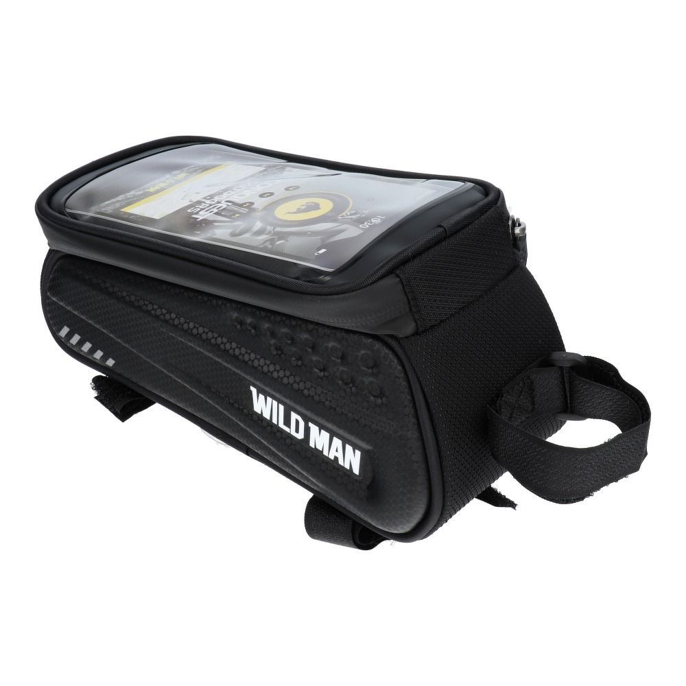 WILDMAN sakwa rowerowa na ramę na zamek ES3 1L (4" - 7") czarna