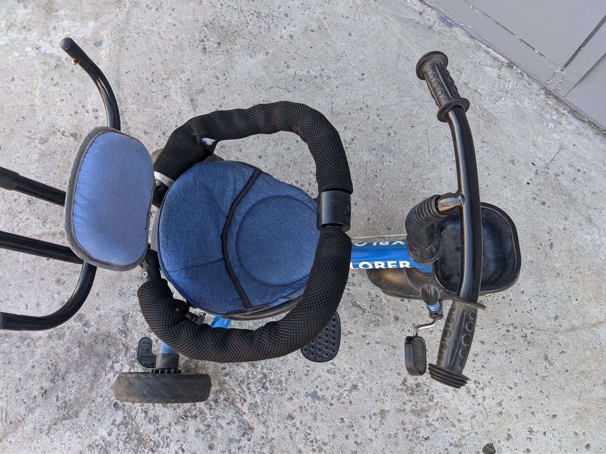 Коляска велосипед детский складной управляемый