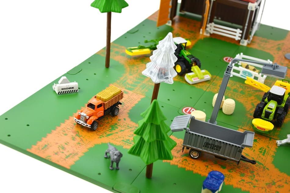 Zestaw Farma Xxl Gospodarstwo  Makieta 192El pojazdy rolnicze zwuerzęt