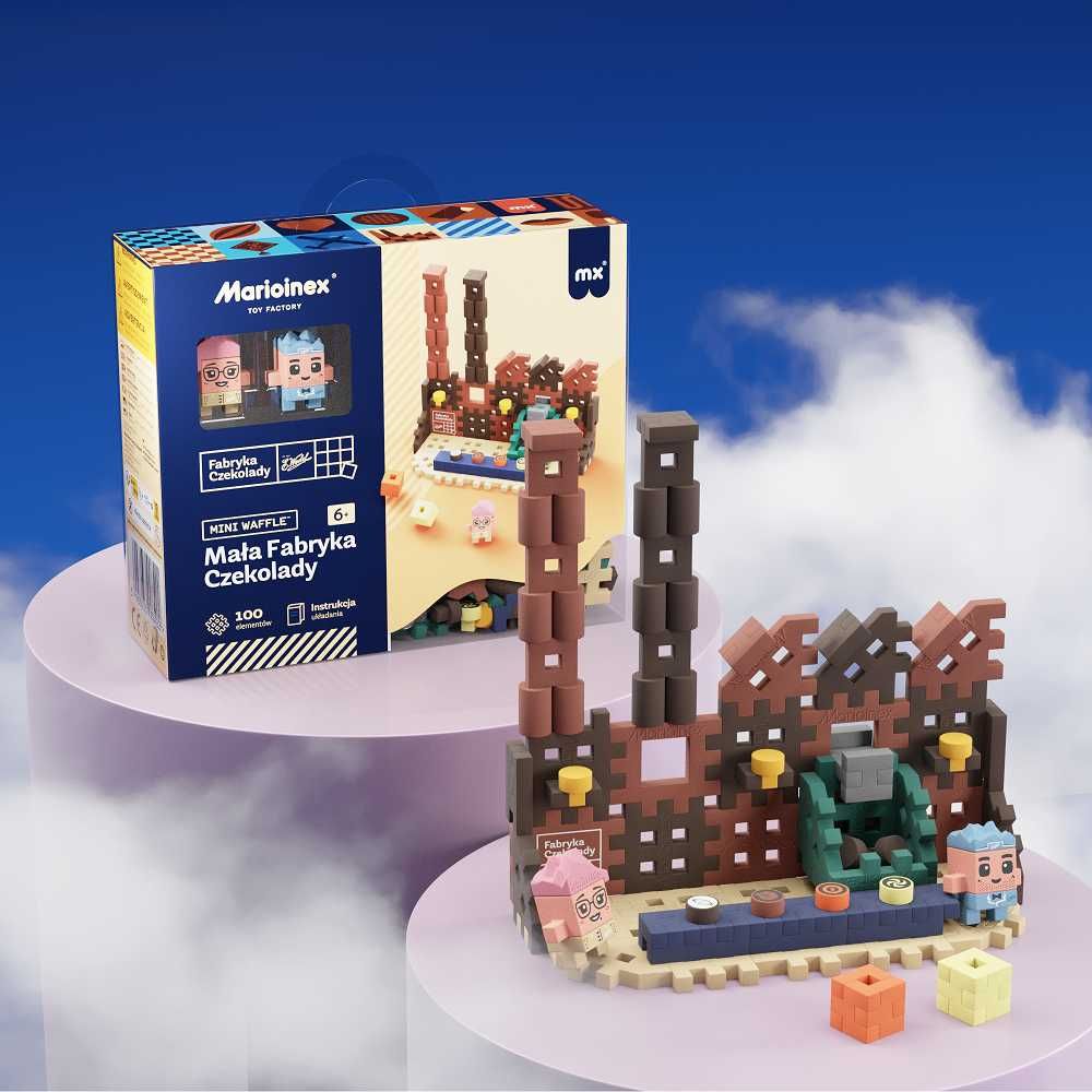 MARIOINEX 906422 WEDEL MINI WAFLE Mała fabryka czekolady 100 elementów