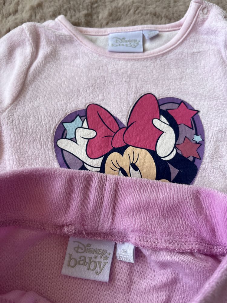 Komplet niemowlęcy dres bluza i spodnie 62 Myszka Minnie Disney