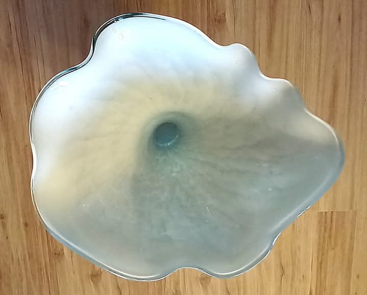 Szklany wysoki 60cm ozdobny podłogowy