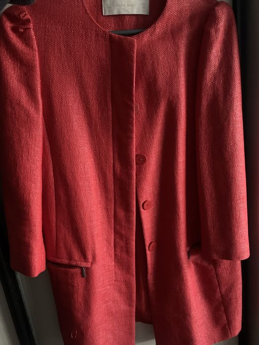 Пиджак красный zara