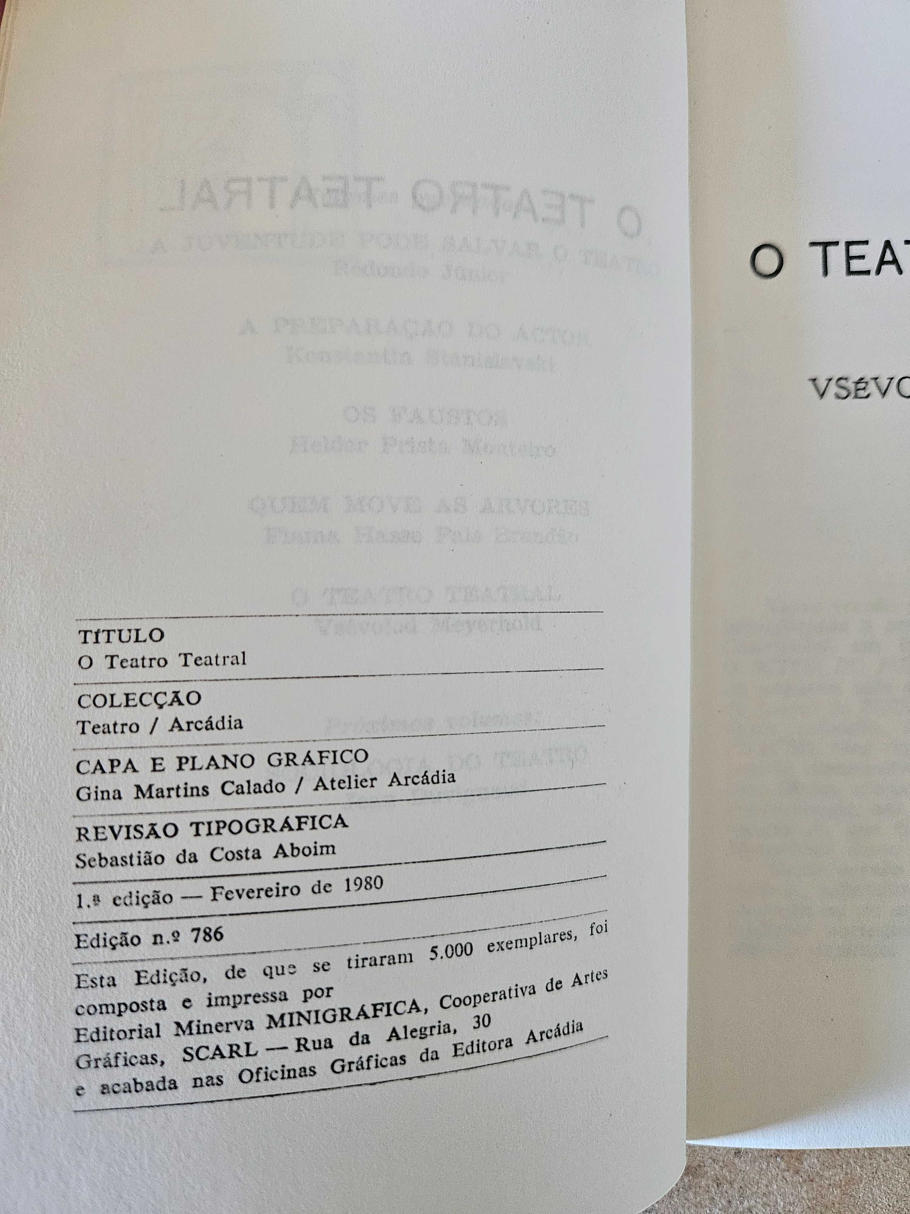 Livro O Teatro Teatral - Vzévolod Meyerhold