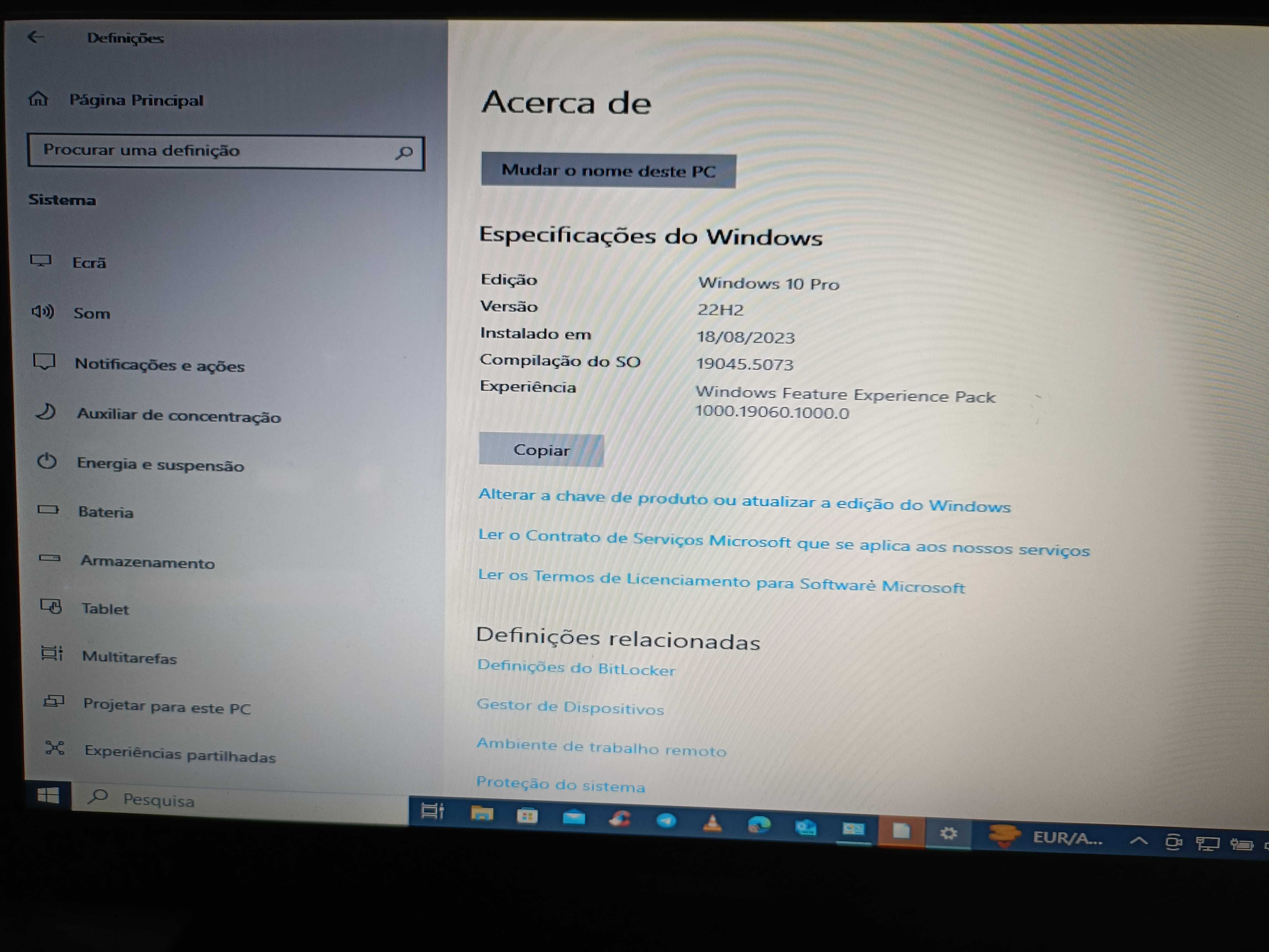Computador TOSHIBA em muito bom estado sem nenhum problema