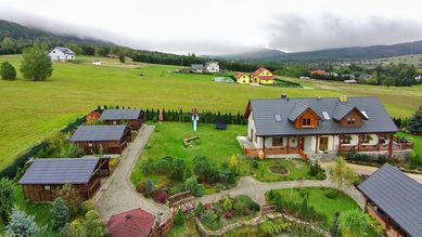 .Dom oraz domki w górach Beskid Niski Wysowa Zdrój Słoneczne zbocze