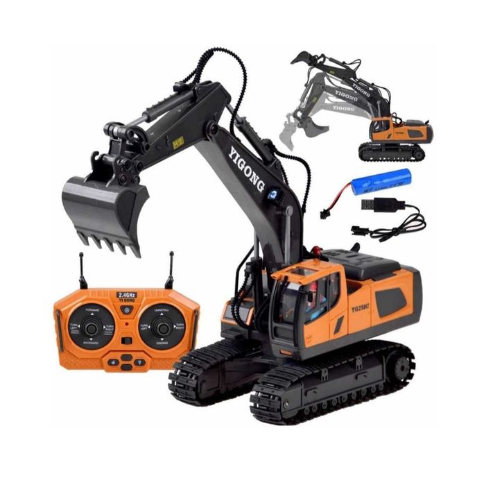 Koparka RC zdalnie sterowana gasienice 2.4G na pilota +6