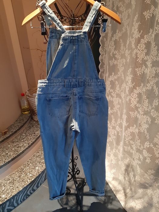 Ogrodniczki 11 lat next jeans denim błękit jakość tkmaxx młodzież dzie