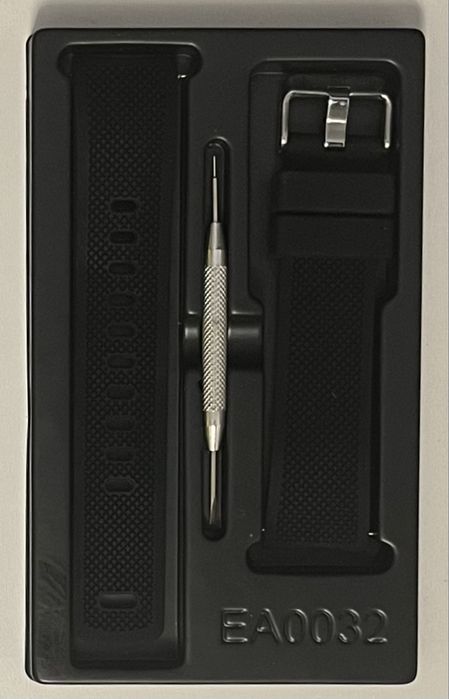 Silikonowy pasek do zegarka Fullmosa czarny 22mm uniwersalny