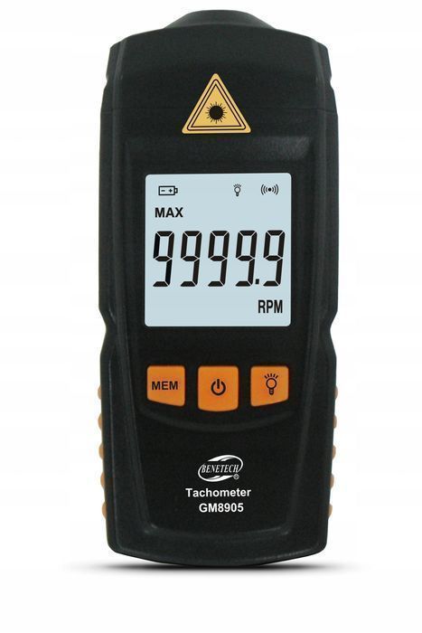 Tachometr Laserowy Miernik Obrotów 99999 Rpm Lcd