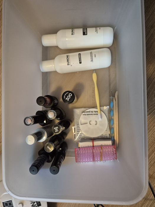 Lampa uv led zestaw do paznokci lakiery