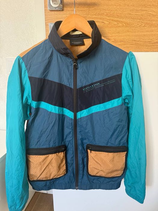 Scotch soda ветровка скотч сода с капюшоном легкая для бега
