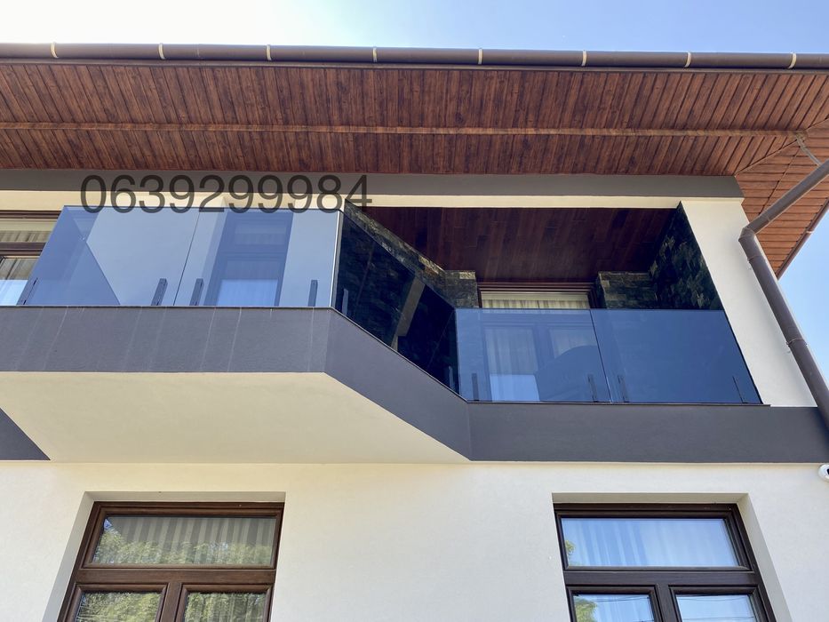 Скляні перила,на сходи,балкони,тераси перегородки,дашки,