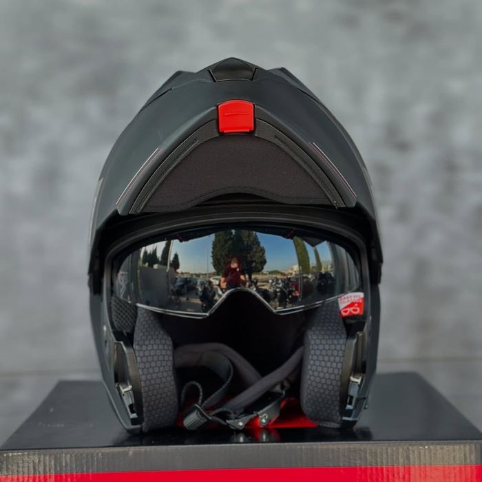 Мото шолом MT helmets genesis SV, шлем мт генезіс чорний модуляр очки