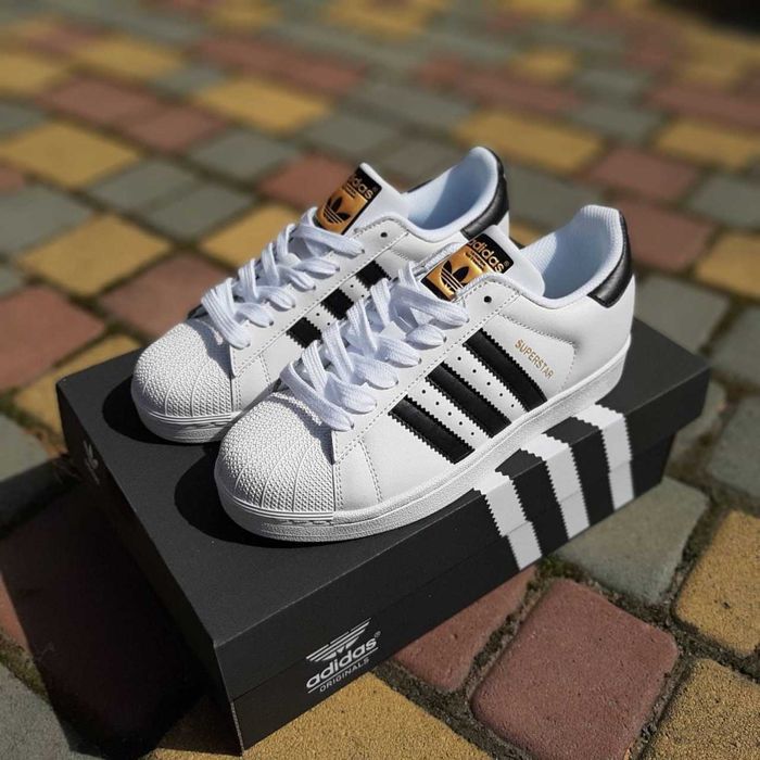 !ТОП ! Adidas Superstar White Black 36 37 38 39 40 41 42 43 44 45