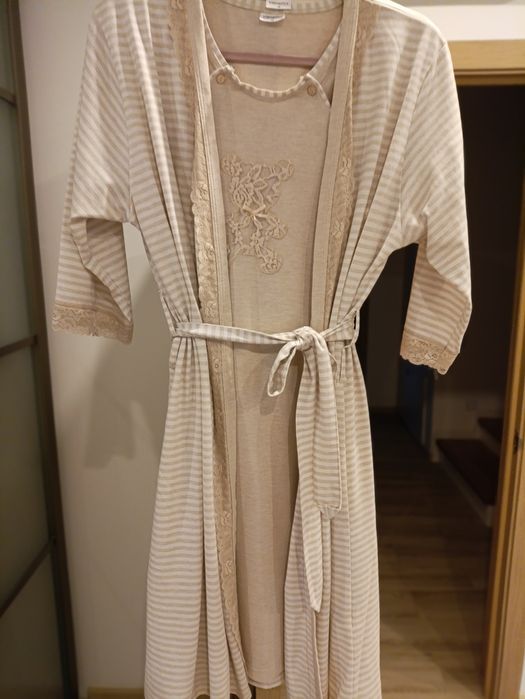 Халат і сорочка для вагітної або годуючої мами сорочка і халатик