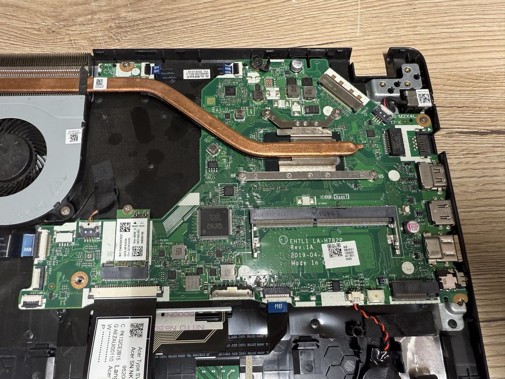 Плата,материнка, LA-H782P Acer Aspire A315-51/54 intel i5-6300U