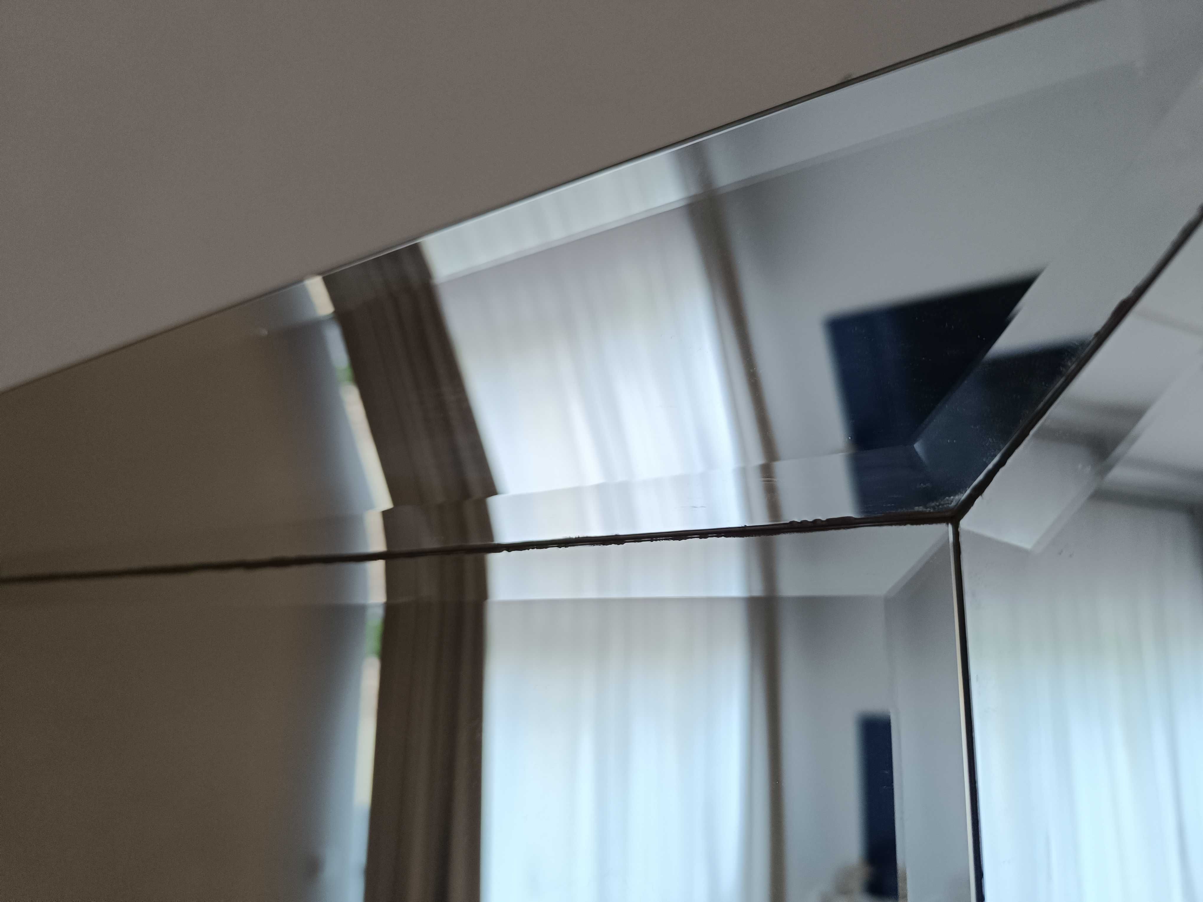 Lustro w lustrzanej ramie fazowane  150 x 80 styl glamour