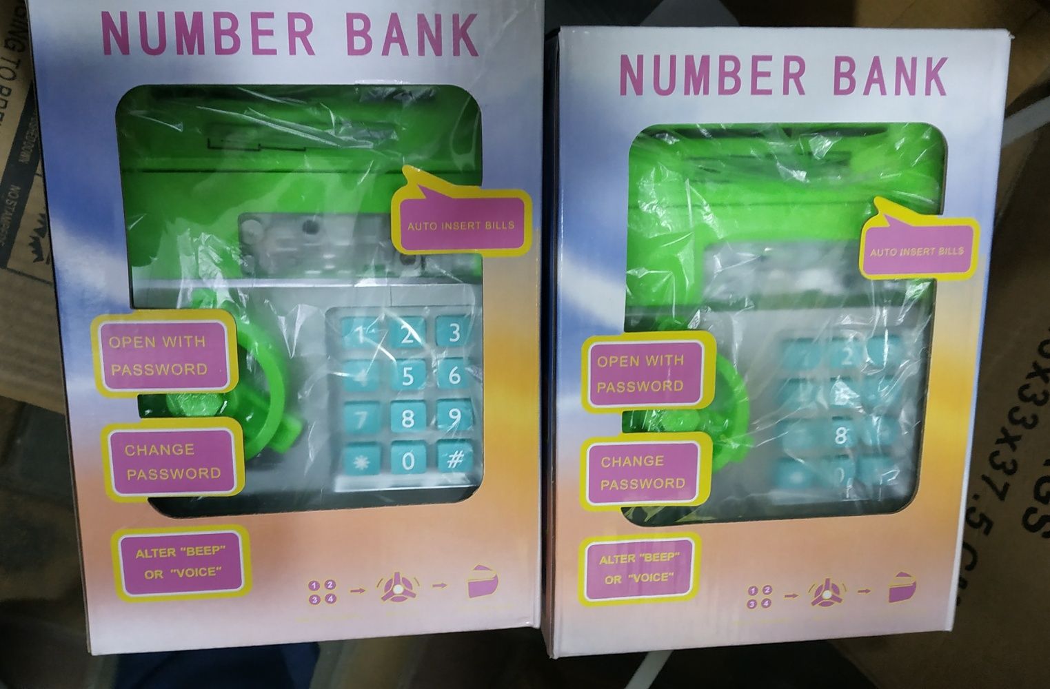 Игрушка-сейф с кодовым замком Number Bank Электронный сейф
