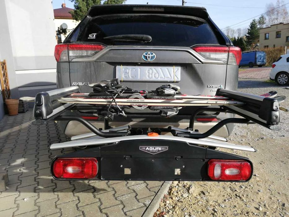 Uchwyt narciarski na platformę rowerową na hak Aguri 50785