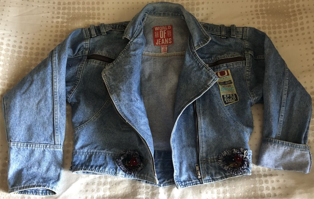 Куртка джинсовая USCI Jeans женская укороченная размер 32