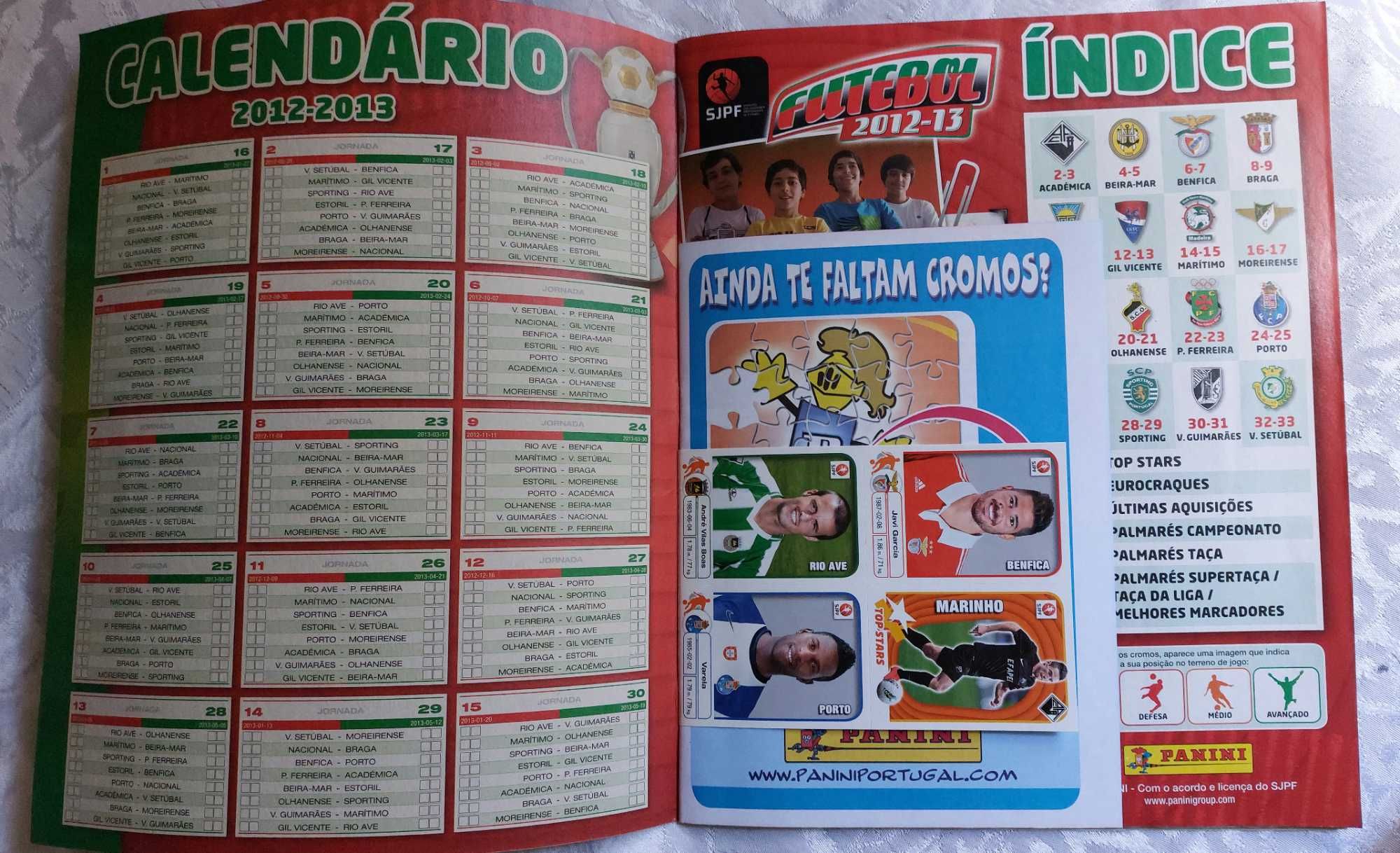 Caderneta de cromos  futebol 2012/13