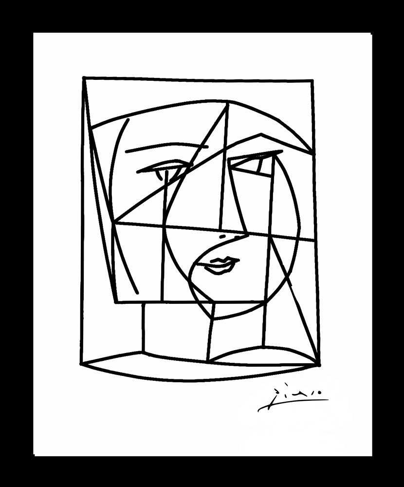 Pablo Picasso - Portret Kubistyczny