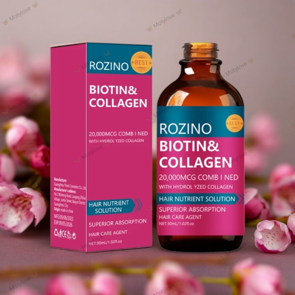 Wyjątkowo Skuteczne Serum na porost włosów BIOTYNA I KOLAGEN 30 ml.