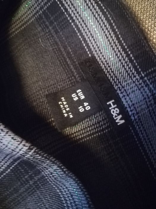 Spódnica w kratę r. 40 h&m