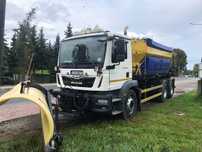 MAN TGM 26.290 piaskarka solarka schmidt 6x4 euro6  Man tgm 26.290 piaskarka solarka schmidt euro6 6x4 pług 2015