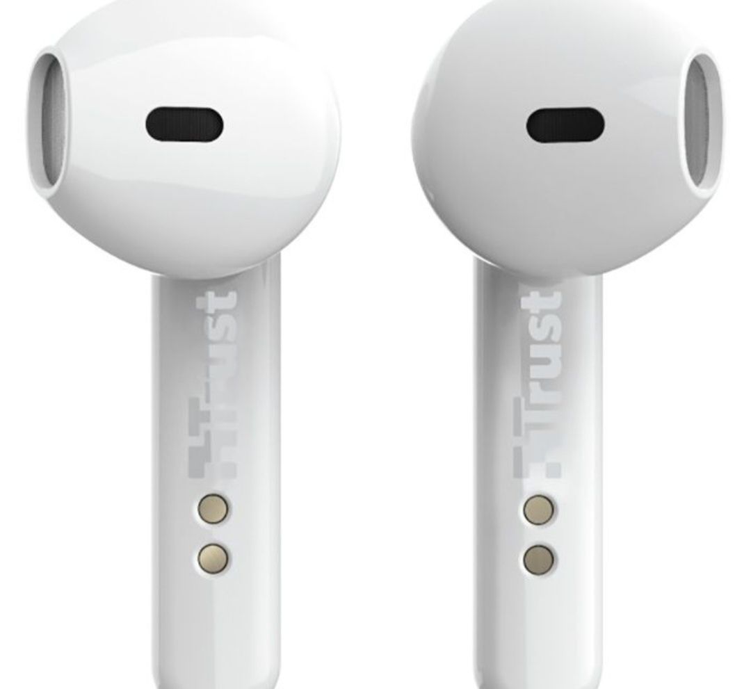 Наушники Trust Primo Touch True Wireless Mic White