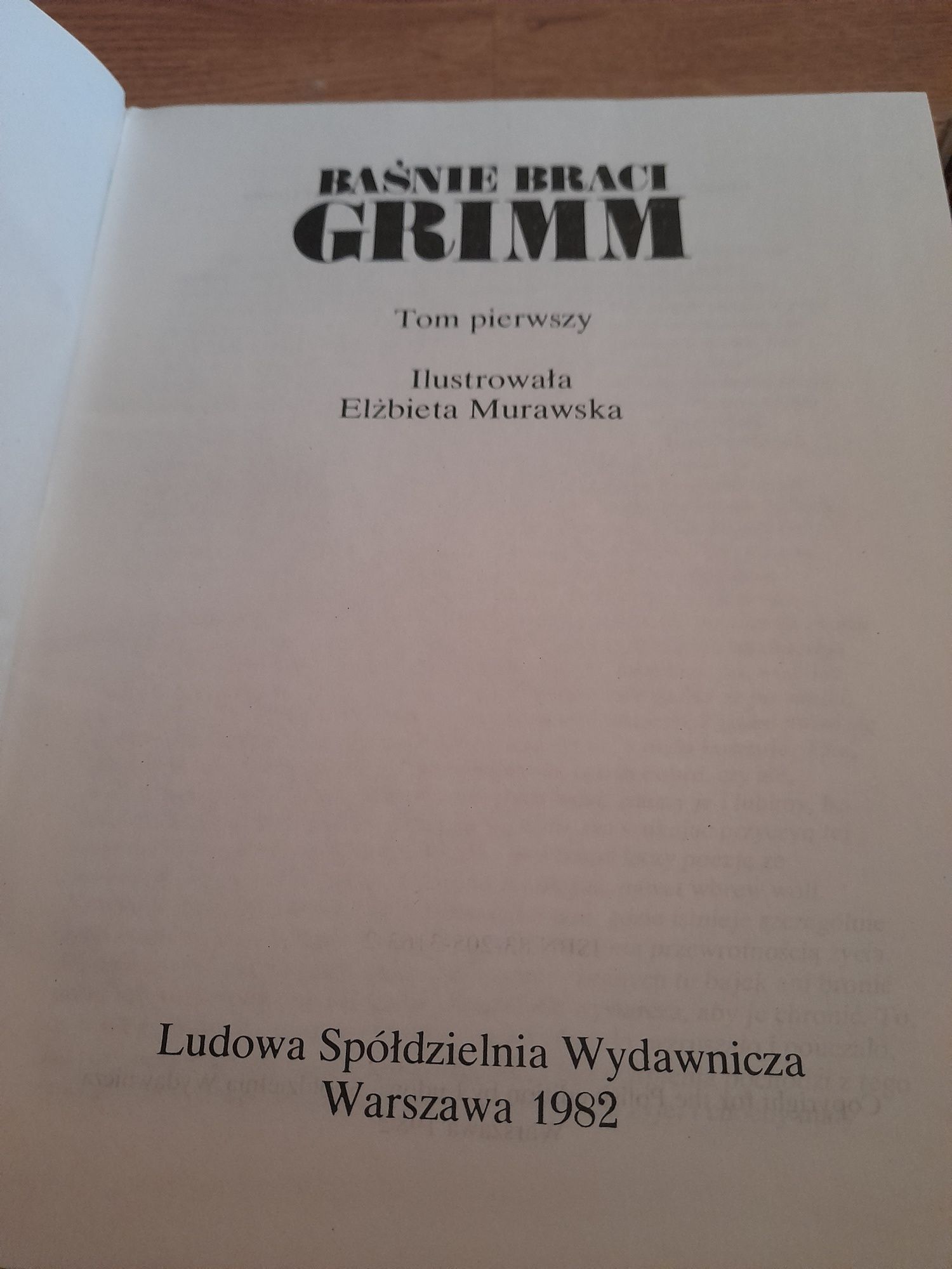 BAŚNIE Braci Grimm 1982 rok
t.I-II [komplet]