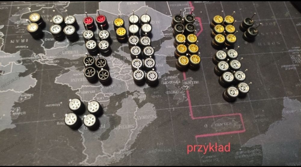 Hot Wheels Matchbox Majorette SIKU - kółka custom