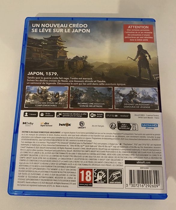 Assassin's Creed Shadows PS5