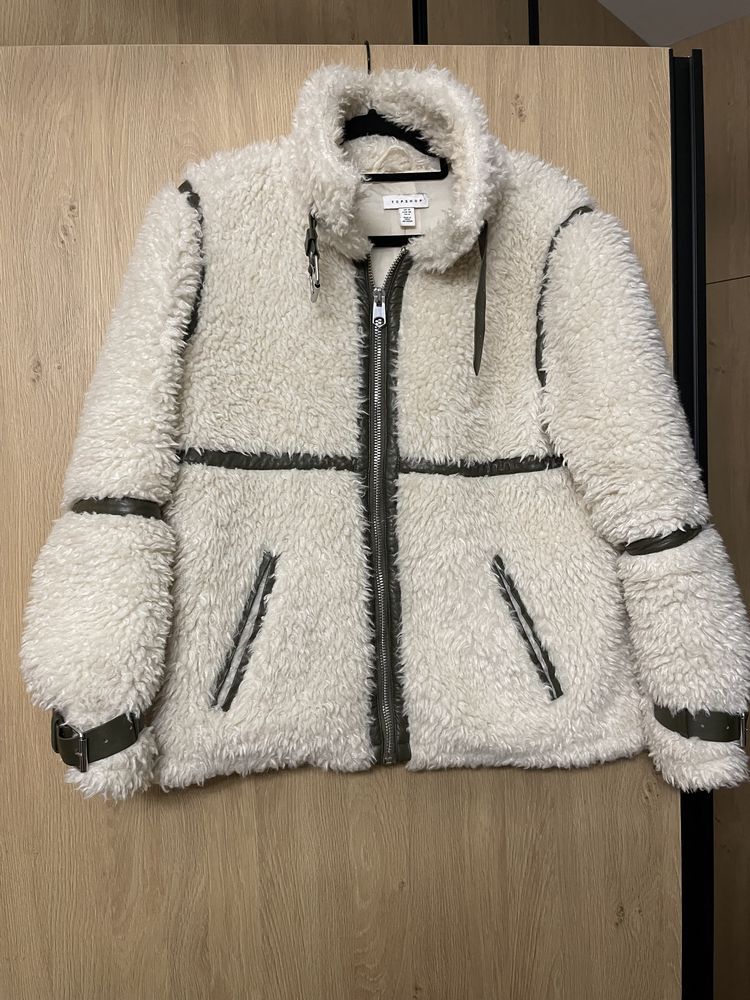 Futerko zimowe płaszcz kurtka baranek Zara style