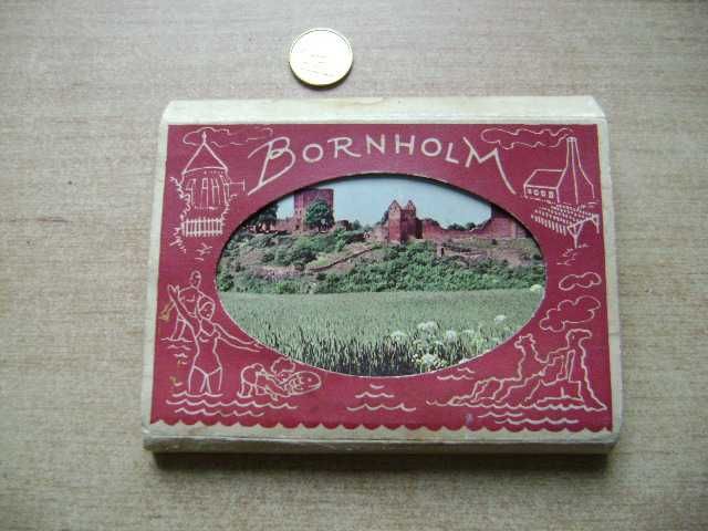 Starocie z PRL - Stare pocztówki = Bornholm 18 mini pocztówek