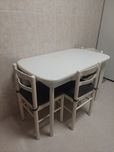 Mesa de cozinha extensível com 3 cadeiras