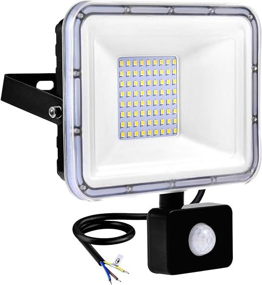 reflektor led 50 w, z czujnikiem ruchu,