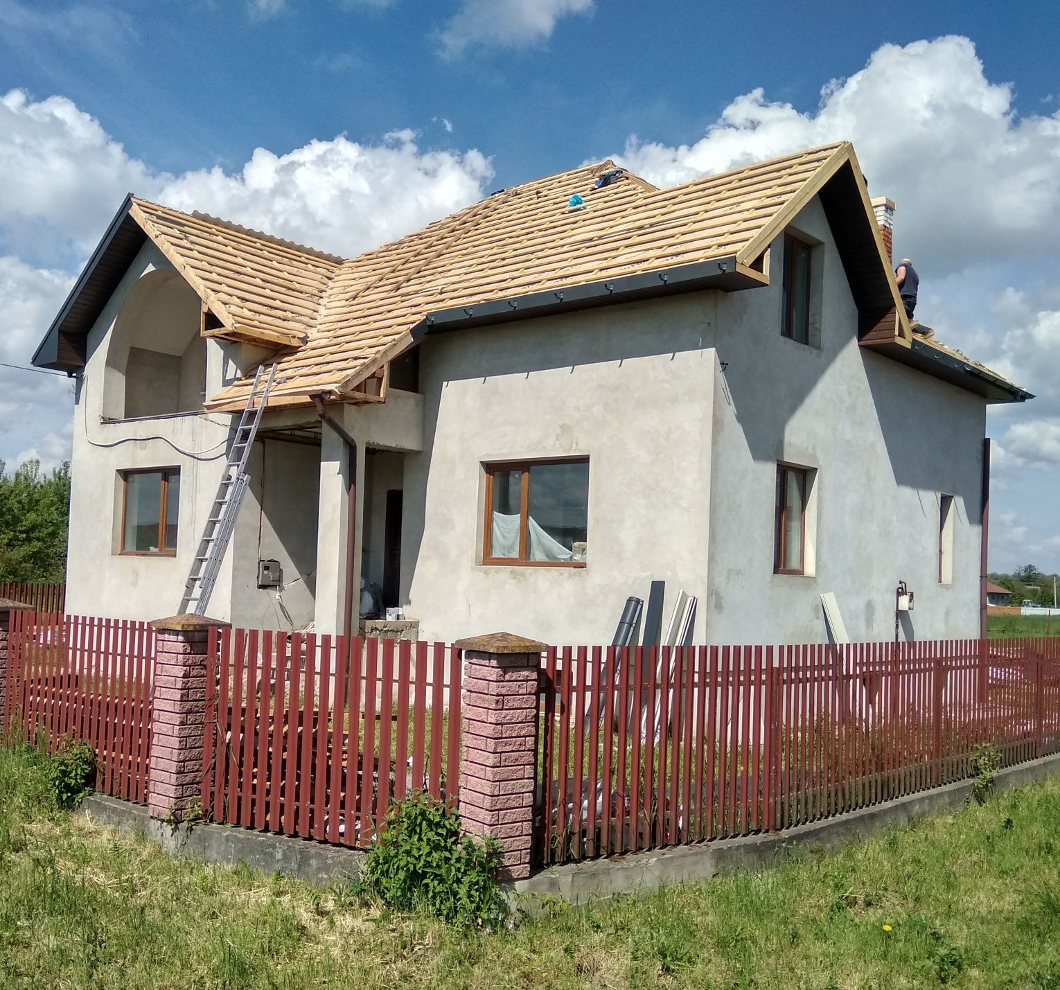 Металочерепиця Блок-хаус монтажні роботи