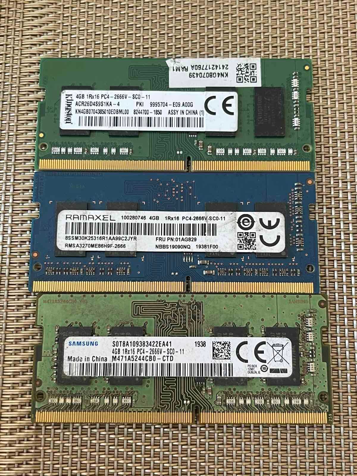 Оперативная Память на Ноутбук DDR4 4GB 2666MHz 1.2v 1Rx8 21300S