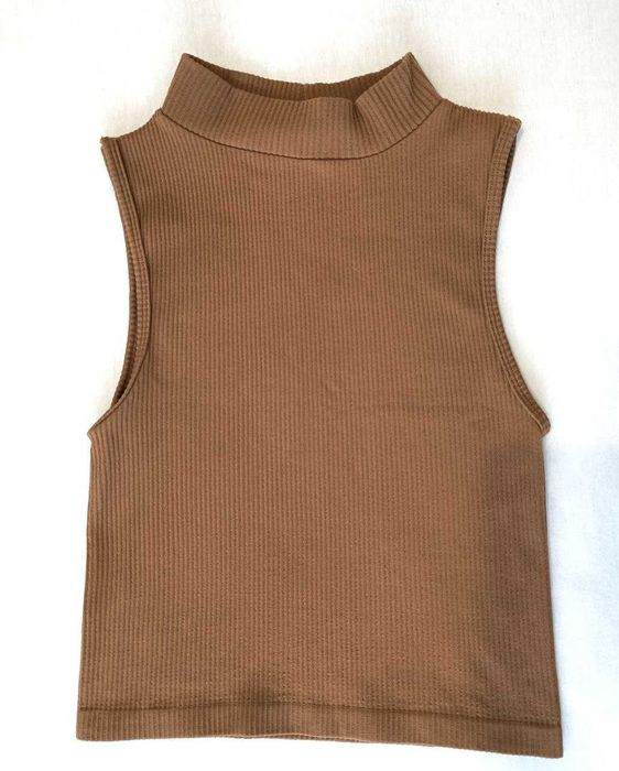 Коричневий топ Stardivarius для жінки ХС