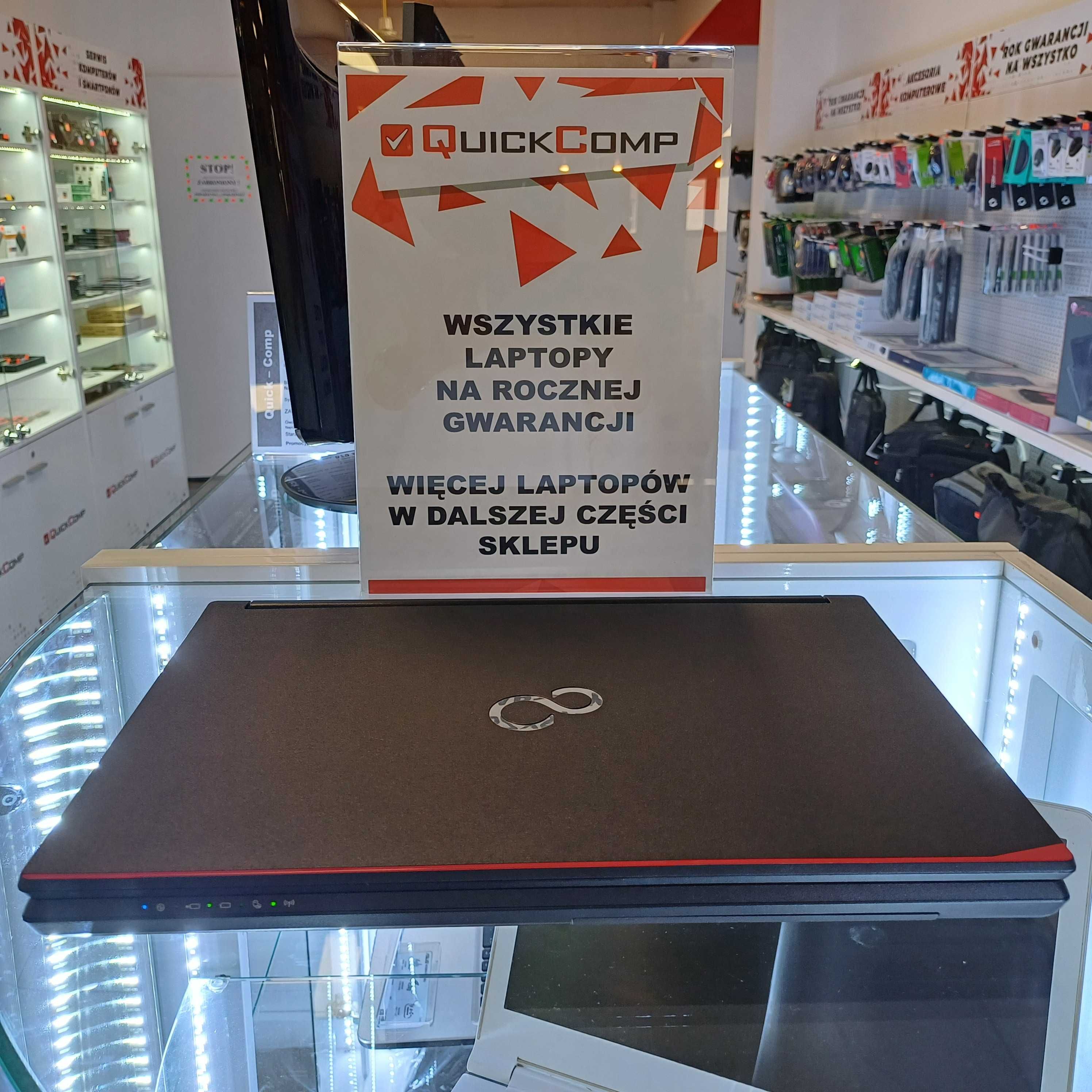 Laptop Fujitsu 2x1,60Ghz / 16GB DDR4 / 500GB SSD / WIN 10 - Jak Nowy!
